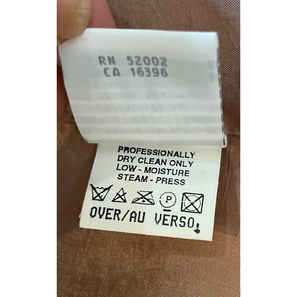 VTG Liz Claiborne Collection 100% Linen One Bottom Oversized Plaid Blazer Y2K‎ - Picture 12 of 12